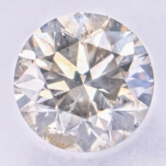 Vand Diamant 0.71 ct - Rotund - Light Yellowish Grey - I1 VG VG VG IGI foto