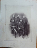 Cumpara ieftin Fotografie pe carton , Voluntarii Corpului Magheru la Campina in 1896