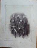 Fotografie pe carton, Voluntarii Corpului Magheru la Campina in 1896