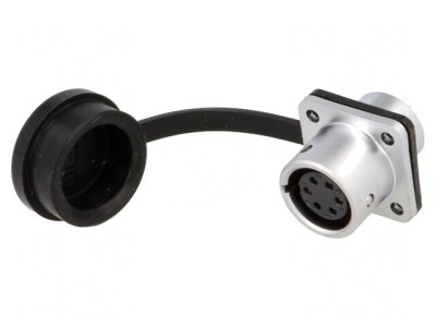Soclu SF12 mamă 6 PIN IP67 5A 125V 0,75mm2 -40&amp;divide;100&amp;deg;C foto