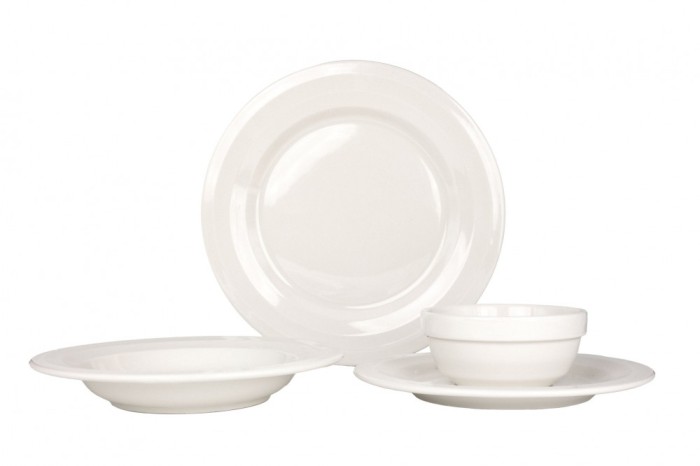 Bonna Set de vesela (Medium) - Halo - 24 bucăți - 6 persoane - Porţelan