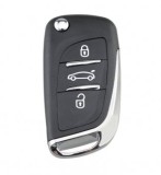 Carcasa cheie Topautochei&reg; pentru Citroen Picasso C2 C3 C4 C5 C6 C8 3 butoane/Lamela VA2 pentru modelul cu bateria pe spatele carcasei