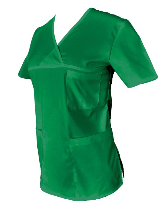 Halat Medical Pe Stil, Verde Conex cu Elastan, Model Classic - XL