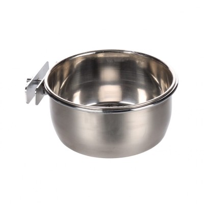 HRANITOARE FLAMINGO PENTRU COLIVII DIN INOX CU SUPORT M 12CM 580ML foto