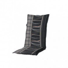 Madison Pernă de scaun cu spătar &amp;icirc;nalt Lines, gri, 123x50 cm foto