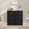 Servantă, negru, 70x35,5x67,5 cm, lemn prelucrat