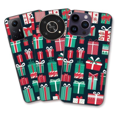 Husa Apple iPhone 11 Silicon Gel Tpu Model Cadouri Craciun Pattern foto