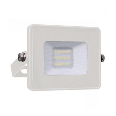 Reflector led smd 10w 6400k ip65 alb, cip samsung foto