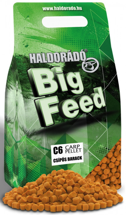 Haldorado - Pelete C6 2kg 6mm - Piersica picanta