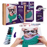 Set pictura si modelare 3D cu argila usoara, 30 40 cm - Fashion Corgi
