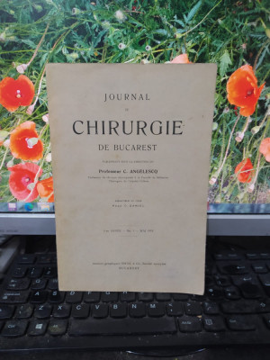 Journal de Chirurgie de Bucarest, 1-re anne no. 1, mai 1913, București 1913, 179 foto