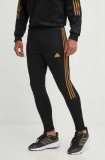 Adidas pantaloni de trening Tiro culoarea negru, cu imprimeu, IW8865