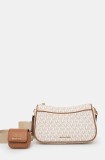 MICHAEL Michael Kors poseta de piele culoarea bej