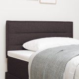 vidaXL Capitonat LED Design Linii Maro &Icirc;nchis 90 cm Țesătură