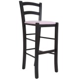 Scaun Paesana bar - cadru wenge - imitatie piele mov - 21897