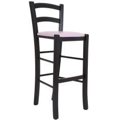Scaun Paesana bar - cadru wenge - imitatie piele mov - 21897
