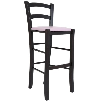 Scaun Paesana bar - cadru wenge - imitatie piele mov - 21897 foto