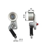 Intinzator curea distributie Mercedes Actros, Actros MP2 / MP3, Citaro, Conecto, O 403, Tourismo, Travego Motor 1831, 1831 AK, 1831 K, 1831 L, 1831