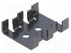 Radiator presat, aluminiu, 30mm x 25.4mm, negru, FISCHER ELEKTRONIK - FK210SACB