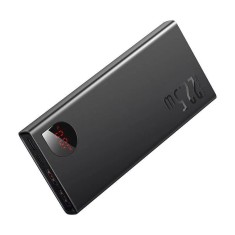 POWER BANK Baseus Adaman Metal, 10000mAh, PD 3.0 + QC 3.0 22.5W, 2 x USB; 1 x USB Type-C, digital display pt. status baterie, total 3A, negru, &quot;PPAD07