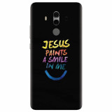 Husa silicon pentru Huawei Mate 10, Jesus Paints A Smile In Me