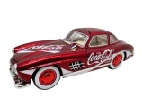 Macheta Mercedes-Benz 300SL rosu Coca-Cola 1:24 replica metal gullwing cu sunete lumini deschide usile