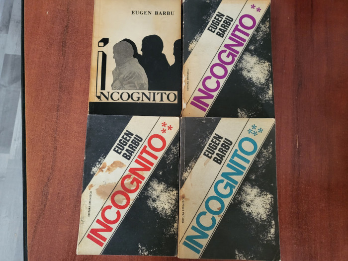 Incognito vol.1,2,3 si 4 de Eugen Barbu