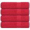 vidaXL Prosoape de m&acirc;nă 4 buc Roșu 50x100 cm 360 g/m&sup2; 100% bumbac 136927