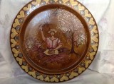 Cumpara ieftin LICHIDARE! Farfurie de perete imensa, ceramica decorata manual, Italia -