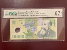 Romania 10000 lei 2000 pick 112a Ghizari grad 67 pmg foto