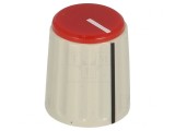 Buton rotativ indicator gri roșu ABS 6mm 15.3x18mm