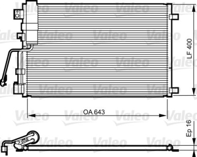 VALEO 814009 Condensator, climatizare foto