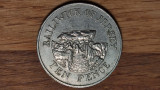 Jersey - moneda de colectie - 10 new pence 1988 - Elisabeta - impecabila !, Europa