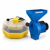 Cumpara ieftin Set Moară Electrică CAMPION 3.8 kW si Incubator CLEO 5 DEPOX&reg;, galben/albastru