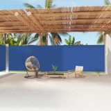 VidaXL Copertină laterală retractabilă, albastru, 220x1200 cm