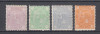 ROMANIA 1894 LP 49 REGELE CAROL I CIFRA IN 4 COLTURI FILIGRAN PR SERIE MNH, Nestampilat