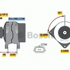 Generator / Alternator RENAULT MEGANE III Hatchback (BZ0) (2008 - 2016) BOSCH 0 986 049 030