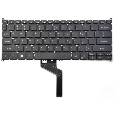 Tastatura Laptop, Acer, Swift 3 SF514-55, SF514-55GT, SF514-55T, SF514-55TA, N19H5, neagra, layout US foto