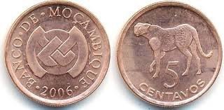 Mozambic 2006 - 5 centavos UNC foto