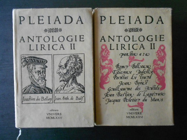 Alexandru Rally - Pleiada. Antologie lirica II 2 volume (1975)