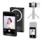 Monitor magnetic, KingMa VL-PH02 MAX, pentru selfie-uri si vlogging, ecran 3.97&quot;, compatibil iPhone, Samsung, Huawei, rezolutie 4K 30fps, negru
