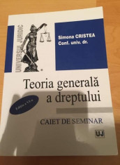 Teoria generala a dreptului Caiet de seminar foto