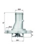 Termostat Lichid Racire Mahle TI 68 87D Fiat Panda Punto Seicento Ypsilon Doblo Palio Uno Tipo Strada +Alte Modele