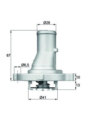 MAHLE TI 68 87D termostat,lichid racire foto