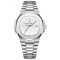 Ceas de mana Poedagar Analog Fashion Quartz Casual Otel Argintiu Alb