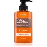 KUNDAL Honey &amp; Macadamia Baby Powder gel de duș mătăsos cu efect de hidratare 500 ml