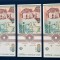 3 bancnote 1.000lei din 1991 UNC si consecutive