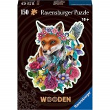 Puzzle Lemn Contur Vulpe, 150 Piese