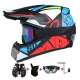 Cumpara ieftin Set Cască Moto Cross și ATV Nitro X Full Face cu Ochelari și Mănuși - Enduro,