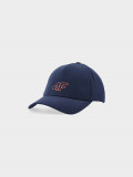 Șapcă cu cozoroc strapback pentru bărbați - bleumarin, 4F Sportswear